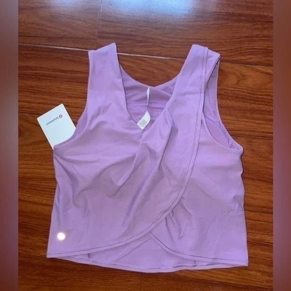 NWT Lululemon Nulu Twist-Back Yoga Tank Top *Light Support Wisteria Purple - Picture 7 of 13